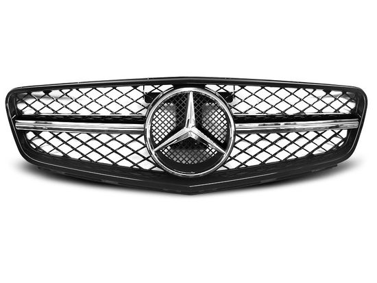 Решетка радиатора C63 STYLE GLOSSY BLACK-CHROME для Mercedes C W204