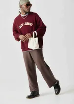 Толстовка Called a Garment College вишневая