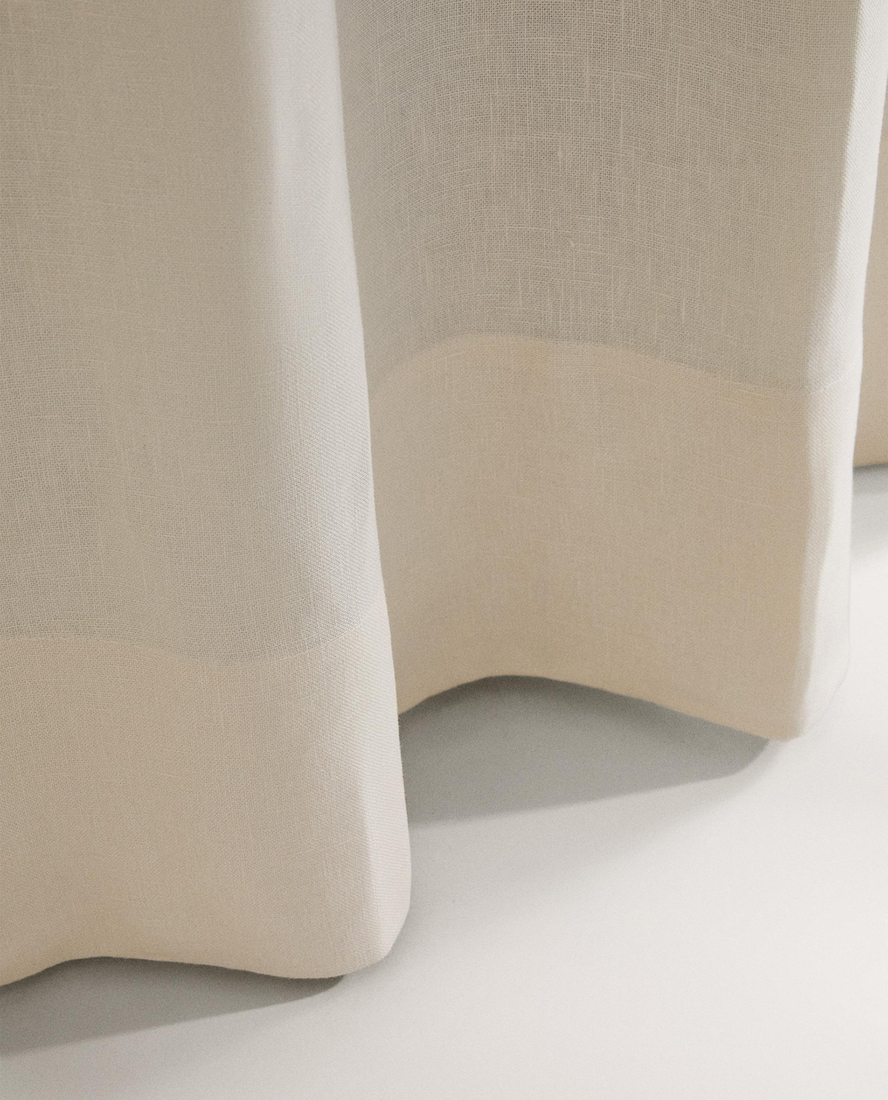 Штора Zara Home, 140х270 см, хлопок, белый, 5132/032