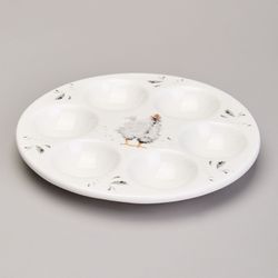БЛЮДО НА 6 ЯИЦ LEFARD "FUNNY HENS" 18*18*2,5 СМ (КОР=36ШТ.)