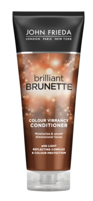 John Frieda Brilliant Brunette COLOUR VIBRANCY Увлажняющий кондиционер для защиты цвета и сияния темных волос 250 мл