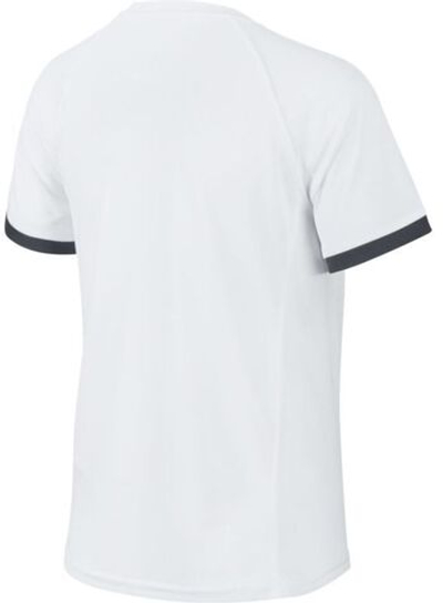 Футболка для мальчика теннисная Nike Court Dry Top SS B - white/white/black/black