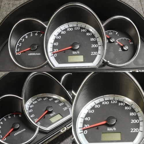 Кольца для панели Шевроле Лачетти (кант хром-серебристый)