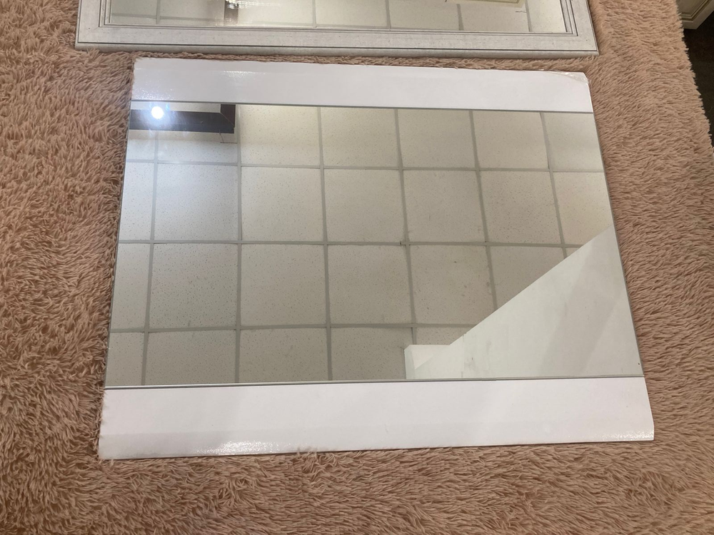 Зеркало к комоду Ультра белый/белый глянец