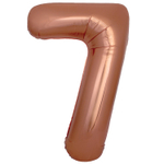 Шар фольгированный Цифра 7 101 см (Бронзовый)