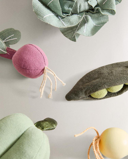 ZARA HOME ДЕТСКИЙ НАБОР ФРУКТОВ И ОВОЩЕЙ, РАЗНОЦВЕТНЫЙ