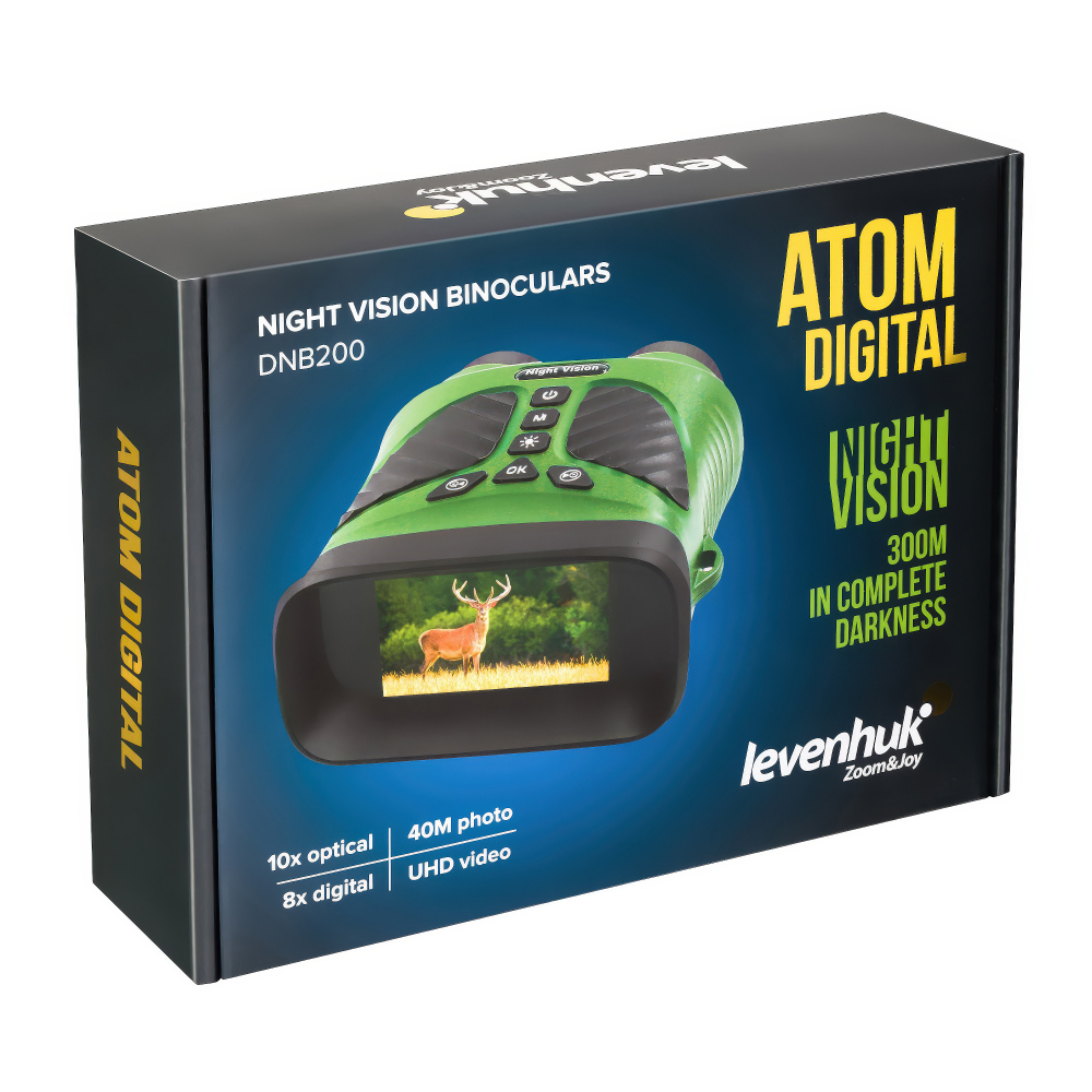Бинокль ночного видения Levenhuk Atom Digital DNB200 - Упаковка