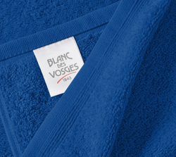Полотенце UNI BLEU ROYAL bleu royal Blanc des Vosges 55x110 Синий