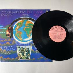 Винтажная виниловая пластинка LP Веселые Ребята Музыкальный Глобус (СССР 1982) Школьная Пора