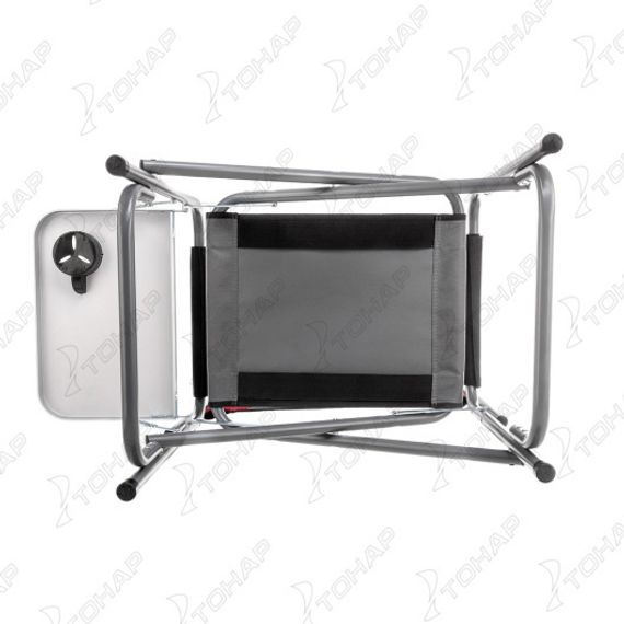 Кресло директорское с отк.стол 200 кг, поворотная спинка, серый/красн/черн (T-N-DC-07Т-PS-GRD) NISUS