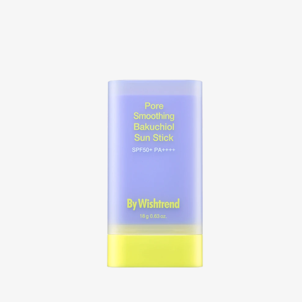 BY WISHTREND Разглаживающий солнцезащитный стик с бакучиолом Pore Smoothing Bakuchiol Sun Stick SPF50+ PA++++