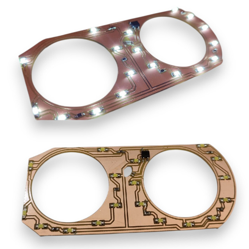 Светодиодная плата для пересвета блока печки 2110 (цвет под заказ)