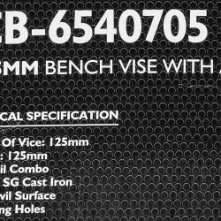 Тиски стальные с наковальней 125мм (5'') JCB JCB-6540705