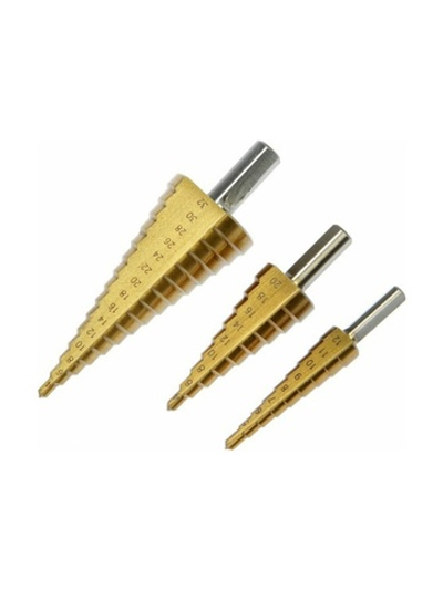 Набор сверл ступенчатых (3 шт; 4-12 мм, 4-20 мм, 4-32 мм) Gigant G100-004