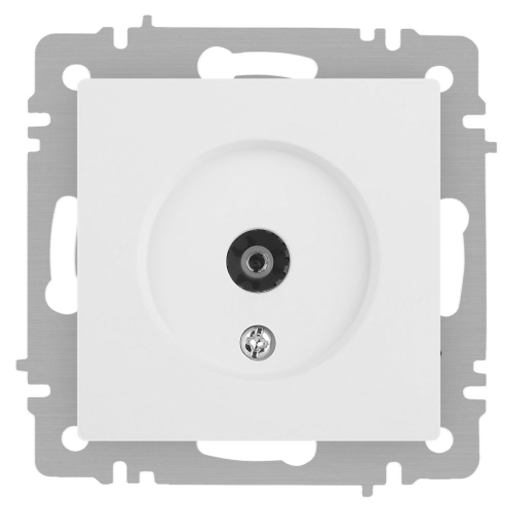 Розетка Intro Accent 6-301-01М TV одиночная, IP20, СУ, белый матовый | Intro