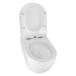 Унитаз подвесной Azario NEMI 530х360х360 безободковый, система слива "скрытое Торнадо", с быстросъемным сиденьем микролифт (AZ-1293WH)