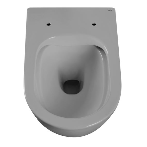 Унитаз ABBER Bequem AC1103MG подвесной серый матовый, безободковый