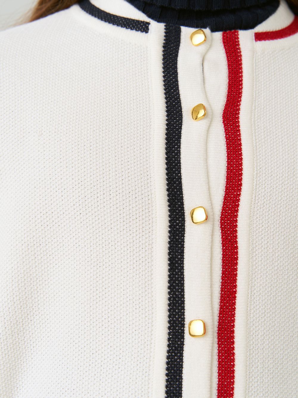 Кардиган бомбер для девочки AT1025 молочный