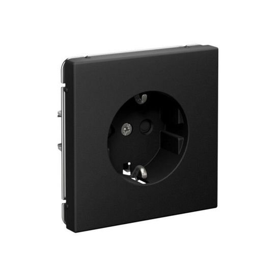 Розетка ArtGallery 16А с заземл. со шторками быстрозажим. клем. механизм карбон SE GAL001045S