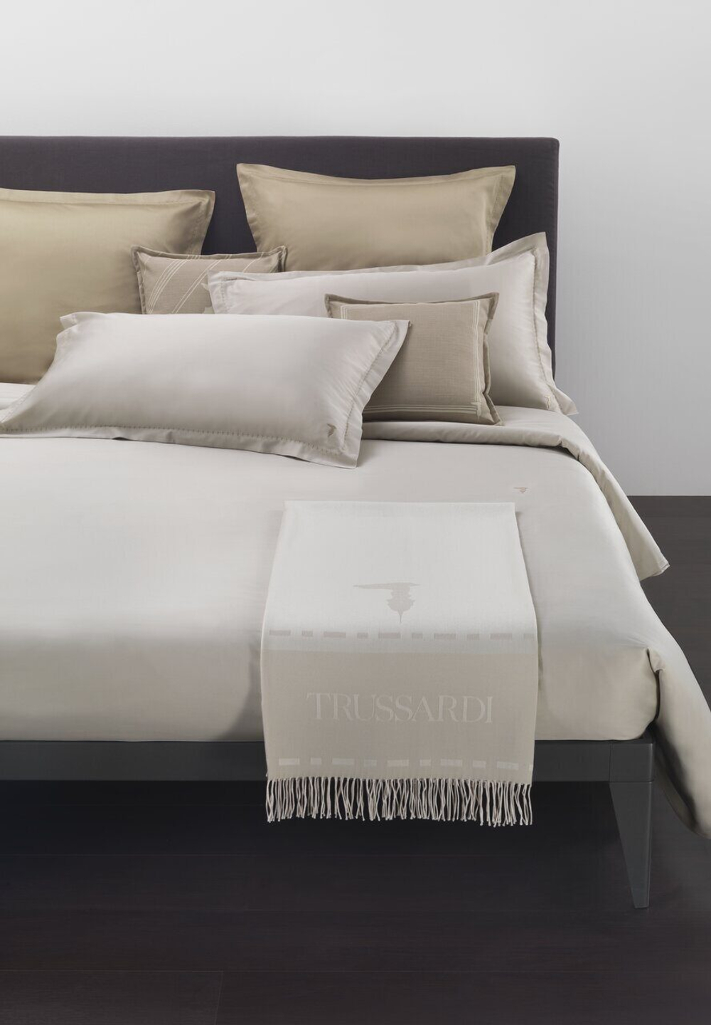 Постельное белье 2 спальное евро Trussardi New Line grey фото