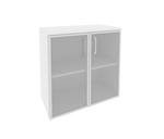 Шкаф низкий широкий со стеклом в раме Onix