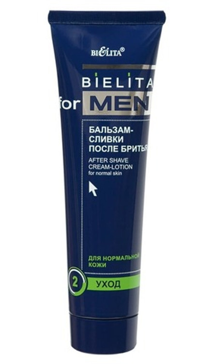Бальзам-сливки после бритья "Bielita for Men" для нормальной кожи 100 мл. Белита