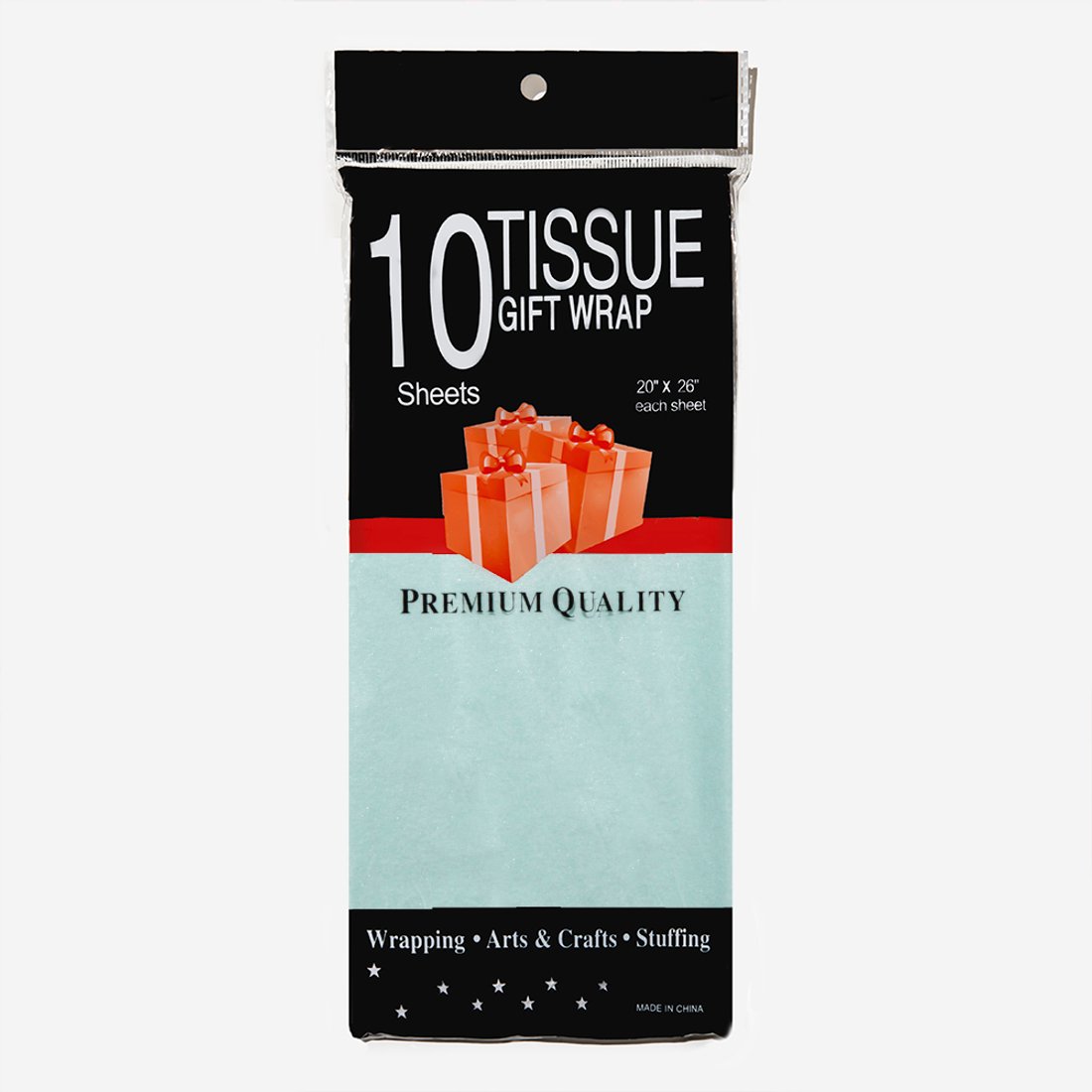 Тишью "Голубая блестящая", 500*680мм