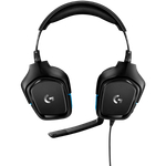 LOGITECH G432 Wired Gaming Headset 7.1 - LEATHERETTE - BLACK/BLUE - USB