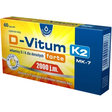 D-Vitum Forte 2000 МЕ. K2 - 60 капсул