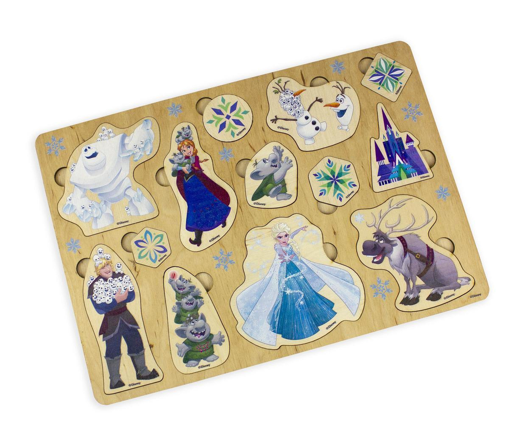 Пазл деревянный "Холодное сердце" (30х21см) Дисней (Т-Ц)