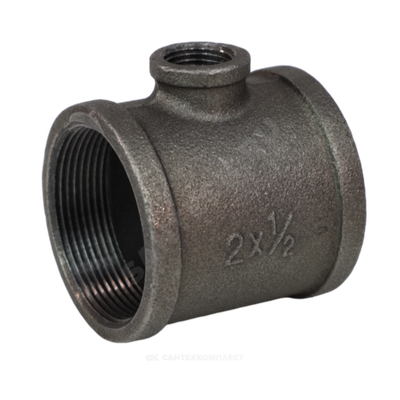 Тройник переходной чугун Ду 25х15 (1"х1/2") ВР/ВР Fittex PLUS