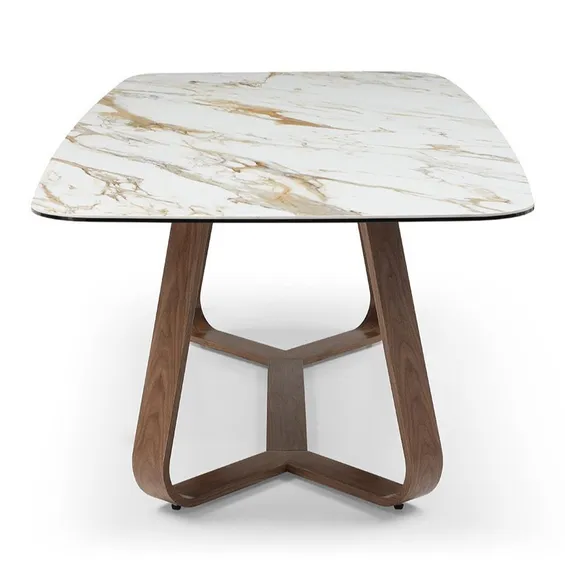 Стол Dynasty 240х110 см, керамика, орех