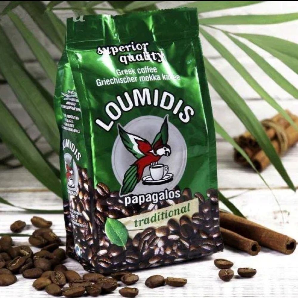 Кофе молотый Loumidis Papagalos 194 г x 4 шт