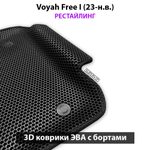 Передние автомобильные коврики ЭВА с бортами для Voyah Free I (23-н.в.) рестайлинг