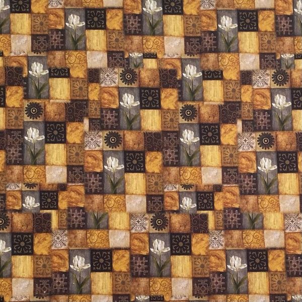 ВИНТАЖНАЯ ПЛИТКА, 100% хлопок Handmade Fabrics 1