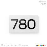 Номер на дверь 780, табличка на дверь для офиса, квартиры, кабинета, аудитории, склада, белая 120х70 мм, Айдентика Технолоджи