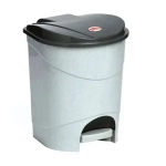 Контейнер для мусора с педалью 11л Мраморный 0,33,2х0,27м