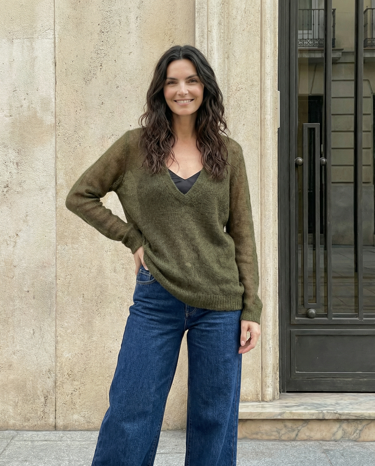 Джемпер VEIL KNIT (oliva)