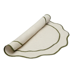 Салфетка под приборы Anemone 38 см | оливковый