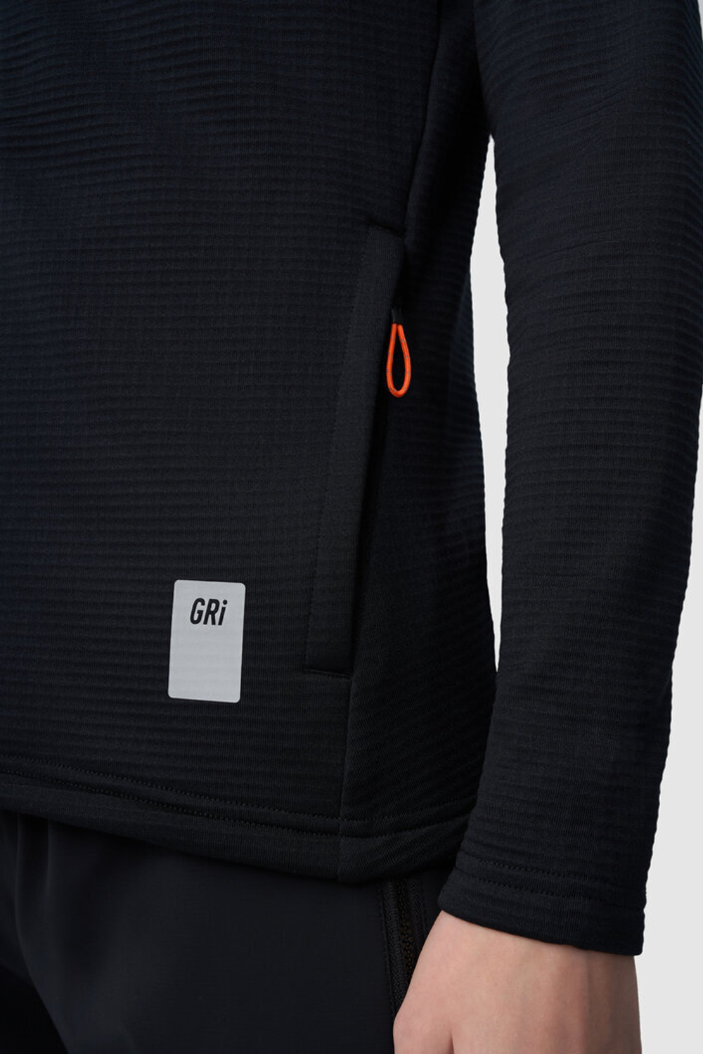 Зимняя беговая кофта GRI Норд женская черная