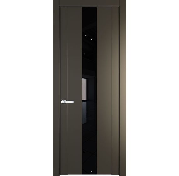 Межкомнатная дверь эмаль Profil Doors 1.9P перламутр бронза остеклённая