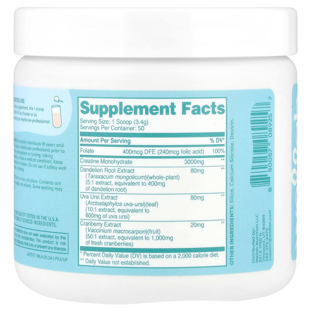 Wellah, Pump-It-Up, креатин, без добавок, 170 г (6,1 унции)