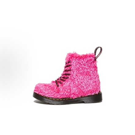 Ботинки Dr. Martens Toddler 1460 Pascal Tinsel Fur Lace Up Boots