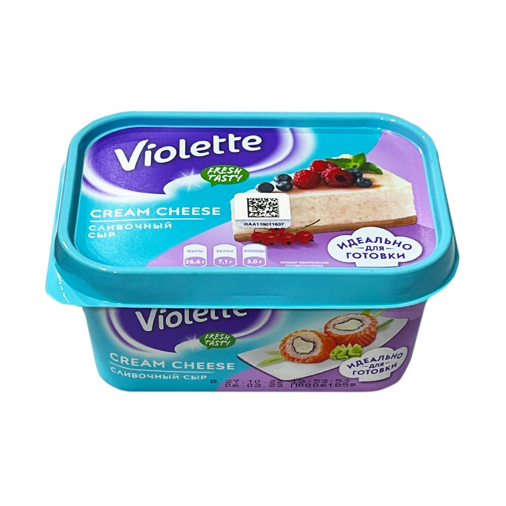 Сыр творожный Violette Cream Cheese сливочный 60%, 400г