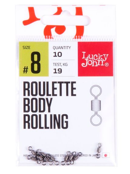 Вертлюги LJ Pro Series ROULETTE BODY ROLLING 008 10шт.