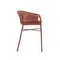 Полубарный стул Yanet терракотовый
