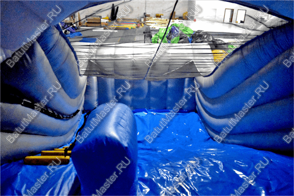 Коммерческий надувной батут "Акула-робот"