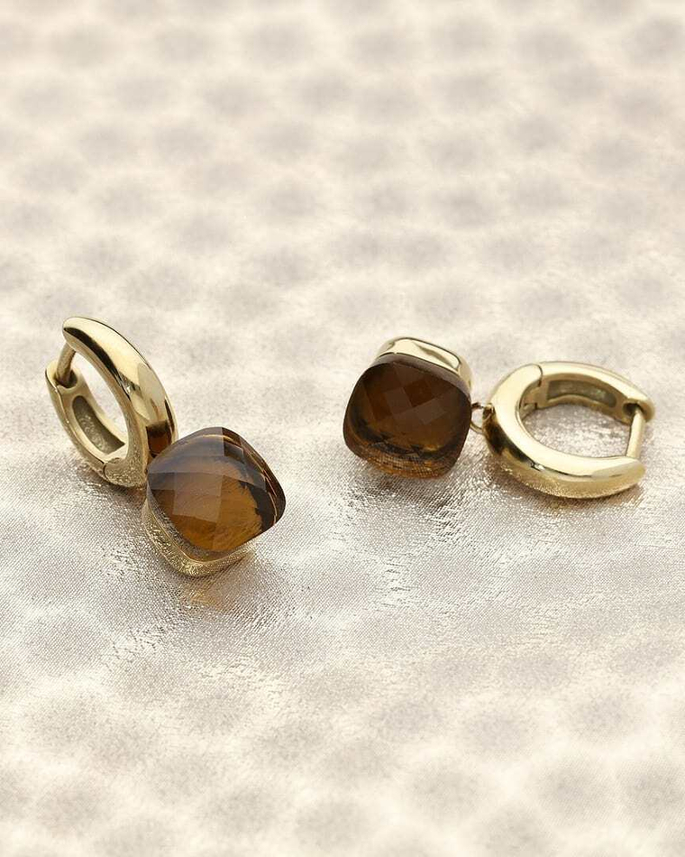 Серьги Qudo Firenze smoked topaz 300146 BR/RG