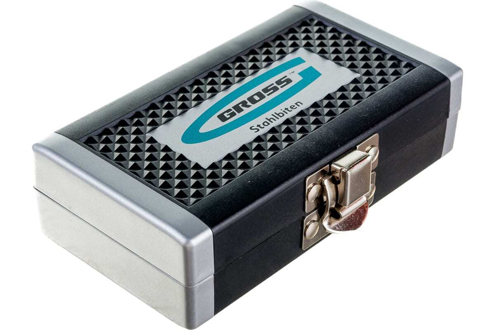 Набор бит, 1/4", магнитный адаптер, сталь S2 пластиковый кейс, 33 предм.// Gross