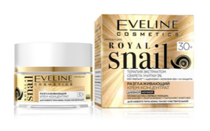 EVELINE.РАЗГЛАЖИВАЮЩИЙ КРЕМ-КОНЦЕНТРАТ 30 ДЛЯ ЛЮБОГО ТИПА КОЖИ, ТАКЖЕ ЧУВСТВИТЕЛЬНОЙ серии ROYAL SNAIL, 50мл